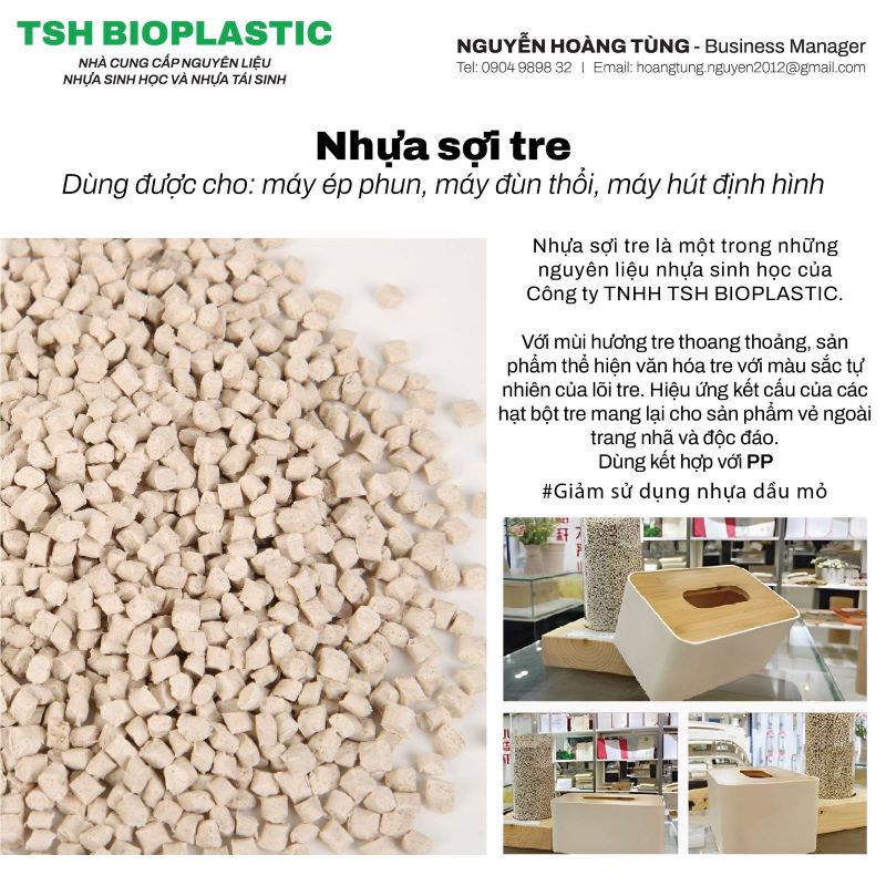 Nhựa sợi tre - Công Ty TNHH Nhựa Sinh Học TSH